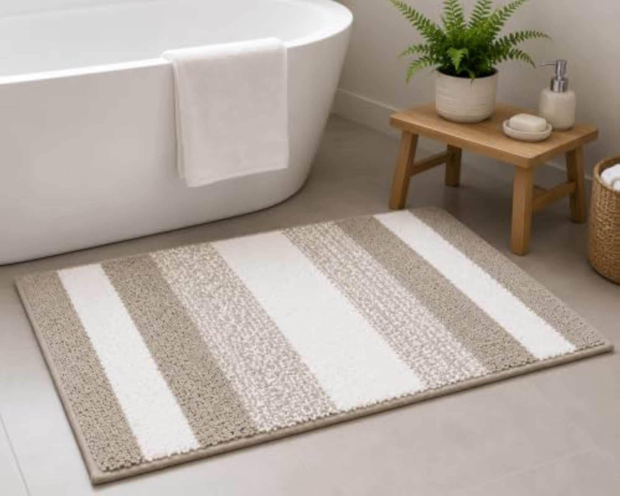 Aalam Premium Cotton Tufted Floor Mat, Comfortable Home Decor